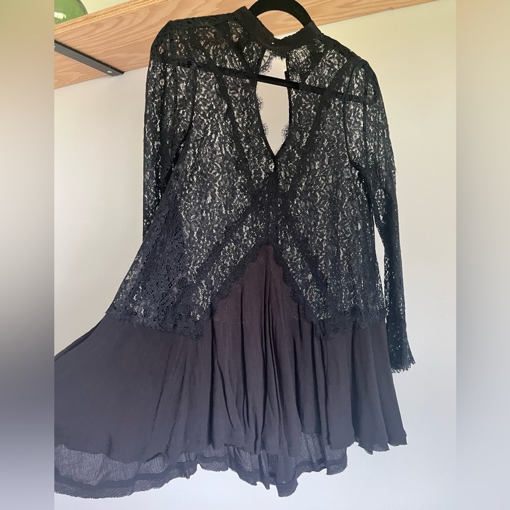 Free People Sheer Lace Dress